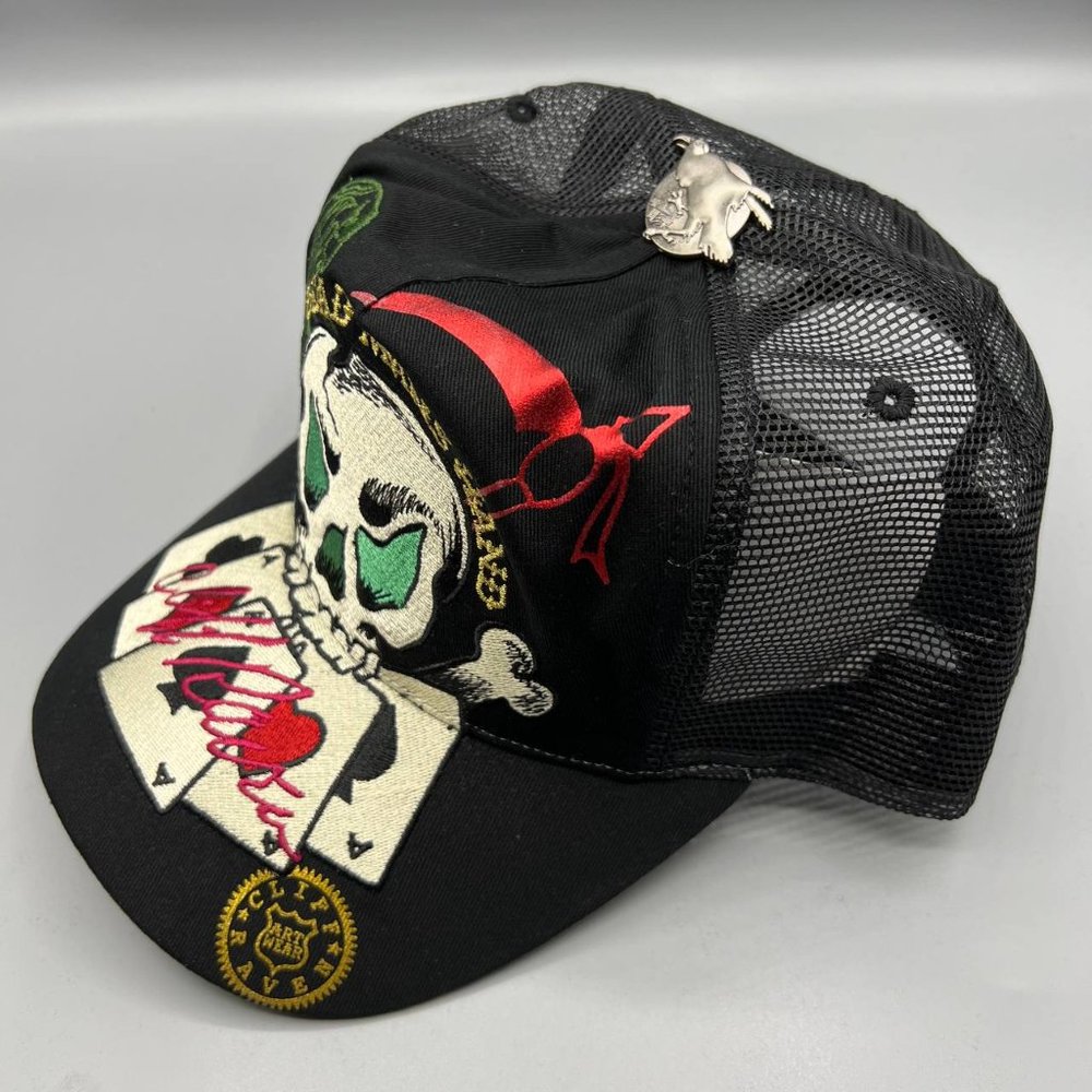 Cliff Raven | Accessories | Vintage Cliff Raven Hat Black Ed Hardy ...